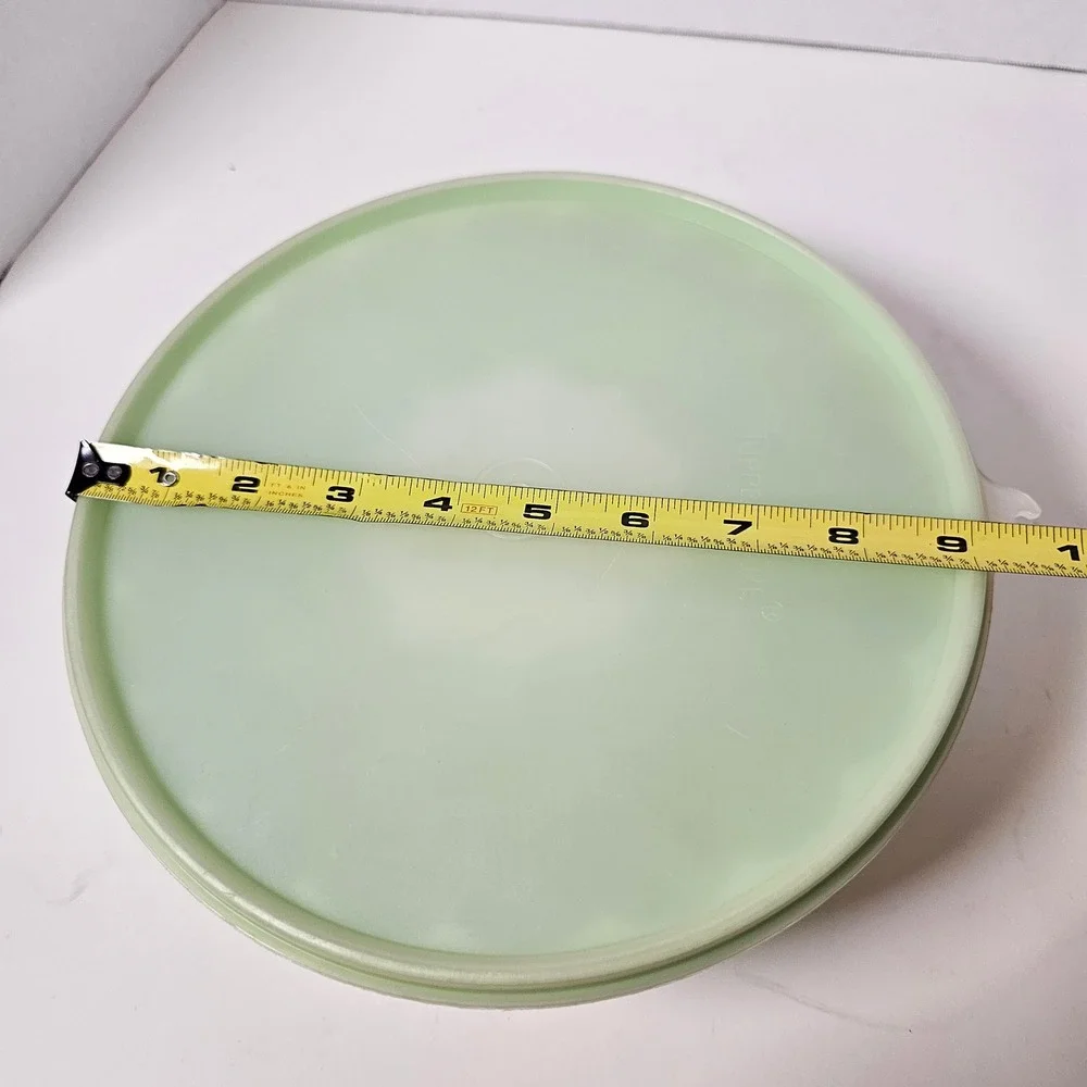 MCM Vintage Tupperware Jel-N-Serve Jello Mold‎ Mint Green 3 Piece Set 1201 1202